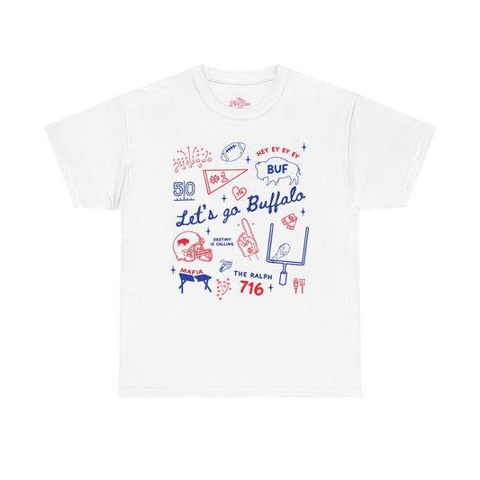 Let's Go Buffalo T-Shirt — Buffalo City Icons Graphic Tee