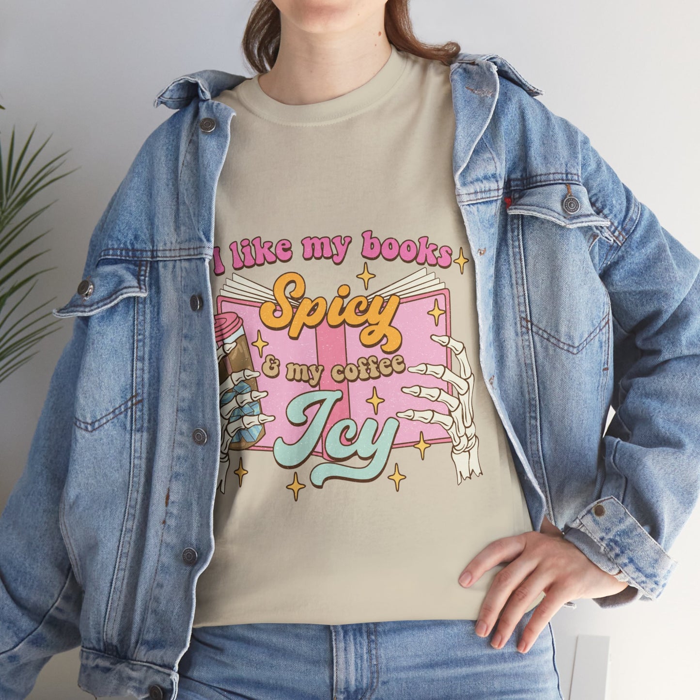 I Like My Books Spicy Cotton Tee