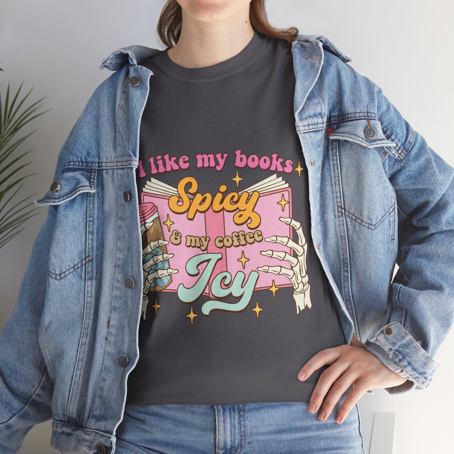 I Like My Books Spicy Cotton Tee