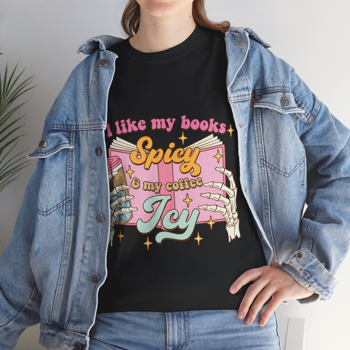 I Like My Books Spicy Cotton Tee