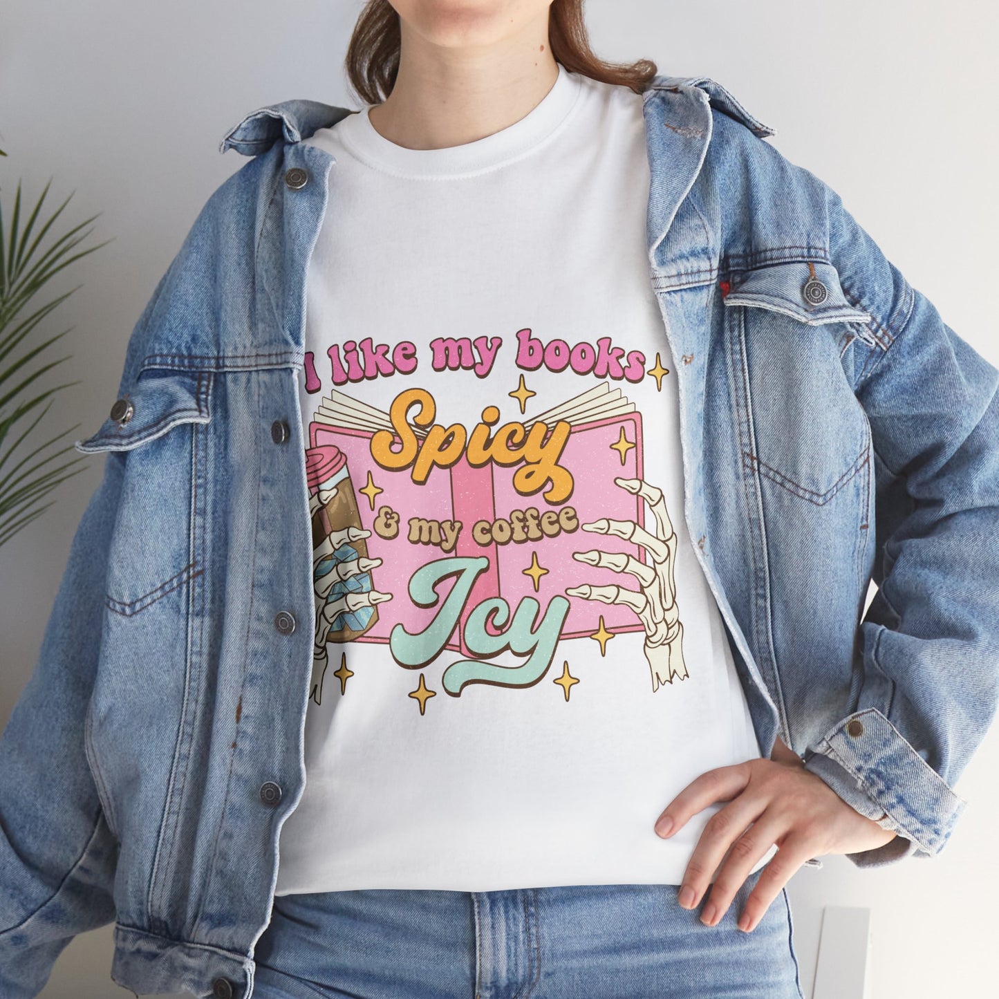 I Like My Books Spicy Cotton Tee